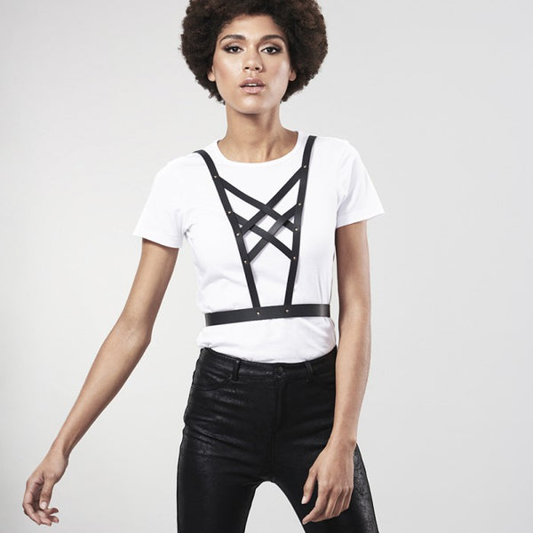 Bijoux Amelia Harness (Black/Tan) / Vegan