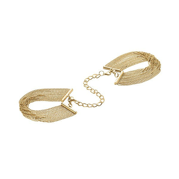 Bijoux Metallic Chain Bracelet Cuffs Gold
