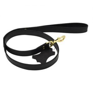 Handmade Leather Lead - Black