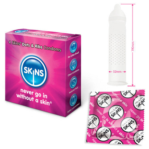 Skins Dots and Ribs Condoms - She Said Boutique