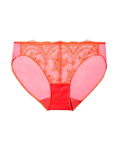 Severine Bikini Brief in Neon Coral by Dita Von Teese