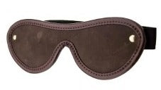 Nubuck Brown Leather Blindfold