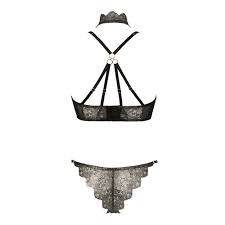 Petra Silver Lace Thong
