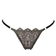 Petra Silver Lace Thong