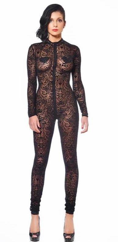 Maori Baroque Floral Catsuit