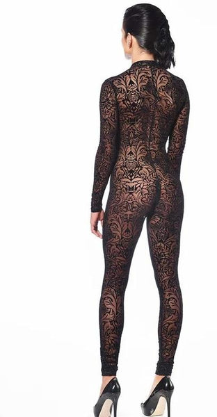Maori Baroque Floral Catsuit