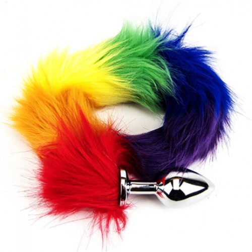 Rainbow Tail Butt Plug