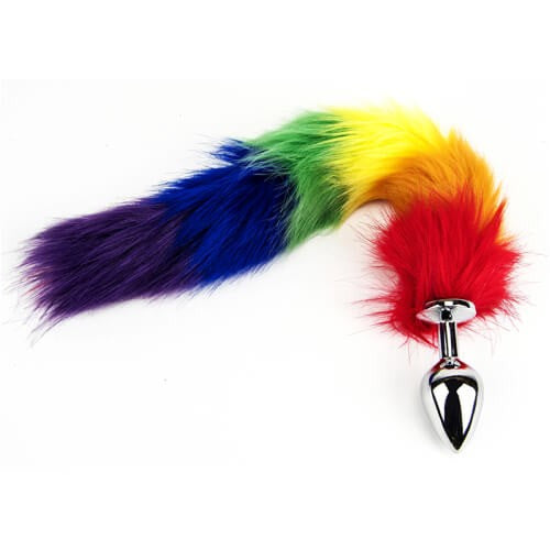 Rainbow Tail Butt Plug