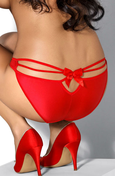 Rose Brief with Bow Detail