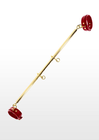 Spreader Bar with Ankle Cuffs VEGAN Red & Gold by Taboom