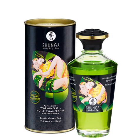 Warming Aphro Oil - Exotic Green Tea - by Shunga