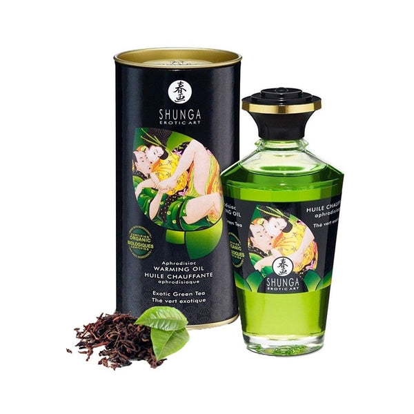 Warming Aphro Oil - Exotic Green Tea - by Shunga