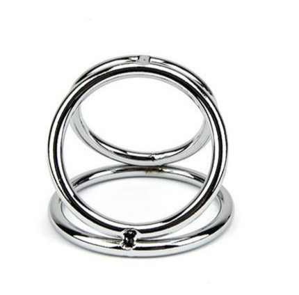 Caged Up - Triple Metal Cock Ring