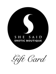 She Said Gift Card - Email Voucher
